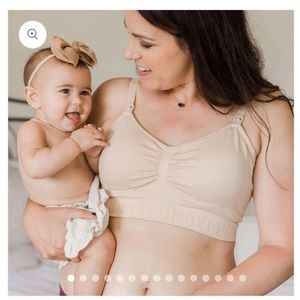 Convertible Sublime Hands-Free Pumping & Nursing Bra | Beige - Regular (B-D) / M
